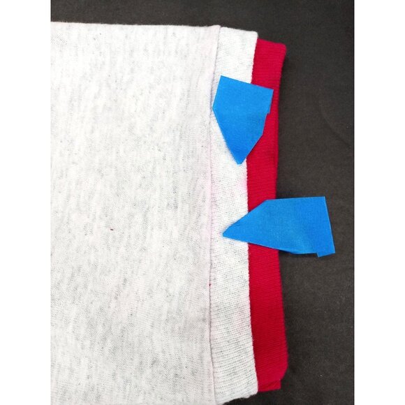 Vintage Fruit Of The Loom Ringer T Shirt Grey Pink New Men Large Single Stitch - Picture 9 of 10